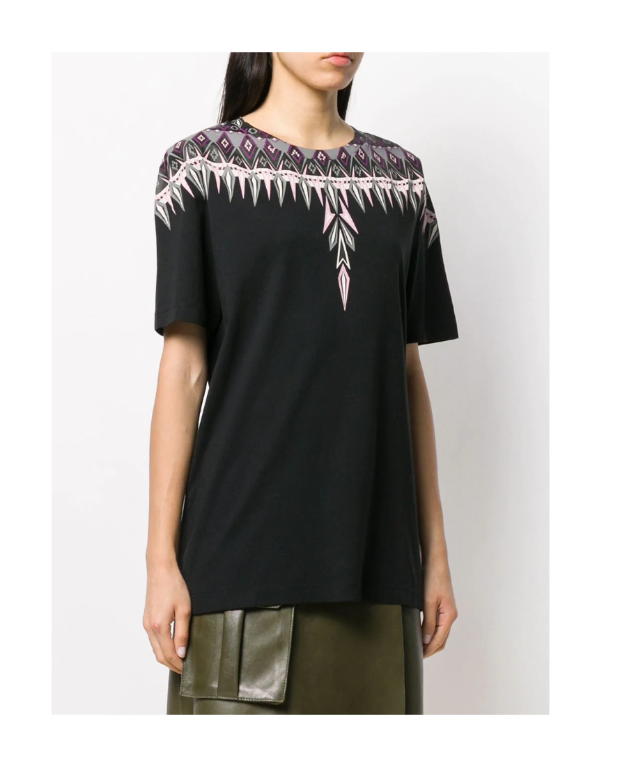 Marcelo Burlon County Of Milan Wing Printed T-shirt In Black