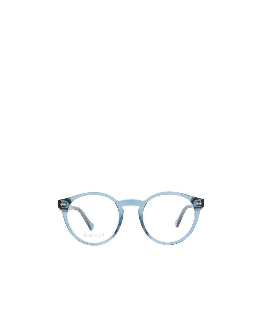 Gucci Round Frame Optical Glasses In Blue