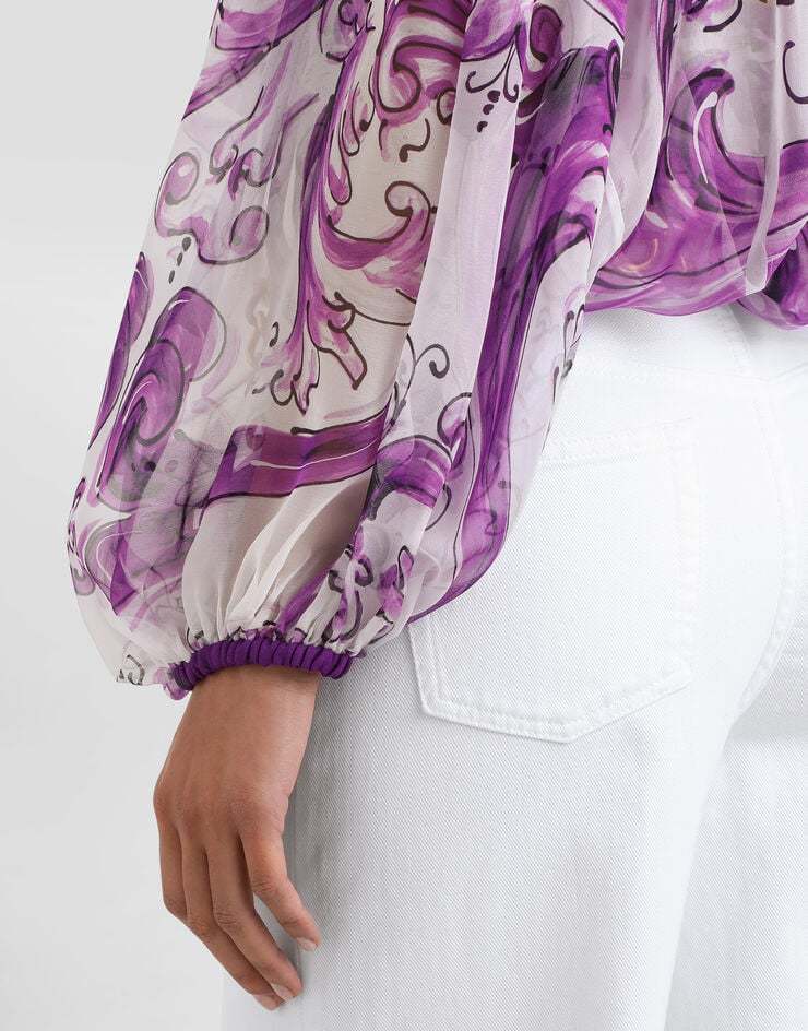 Dolce & Gabbana Sheer Off-the-shoulder Top With Elasticated Accents