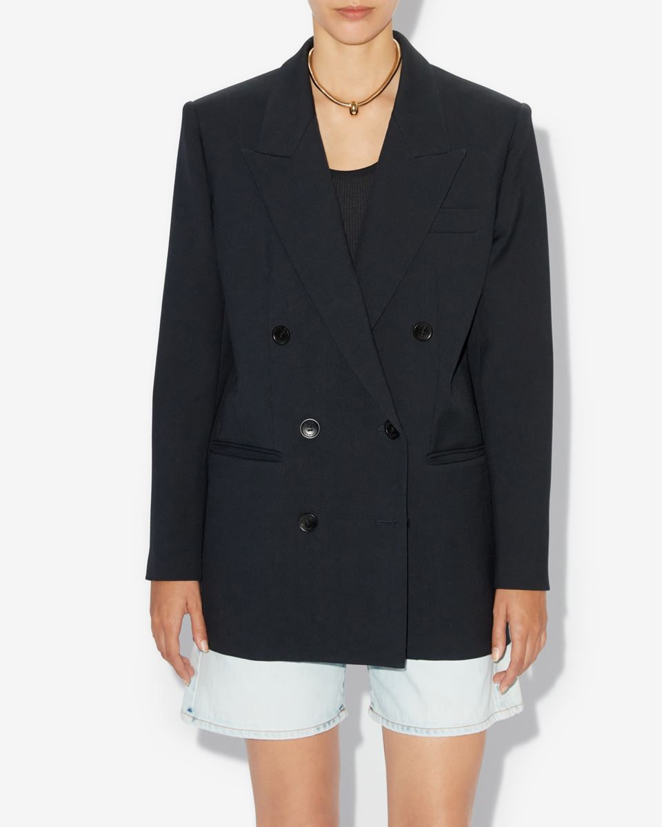 Isabel Marant Long-sleeved Suit Coat In Black