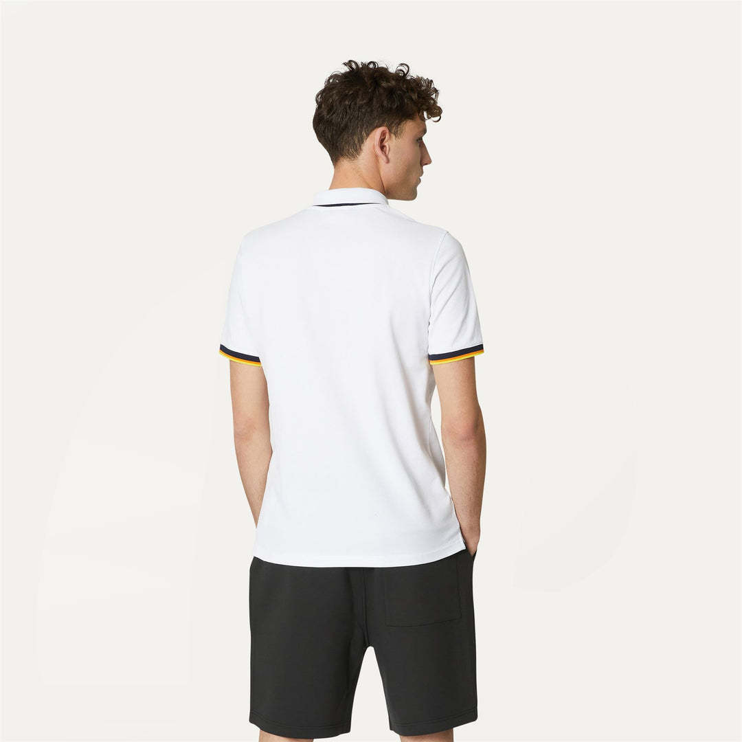 Shop K-way Short-sleeved Polo Shirt In White
