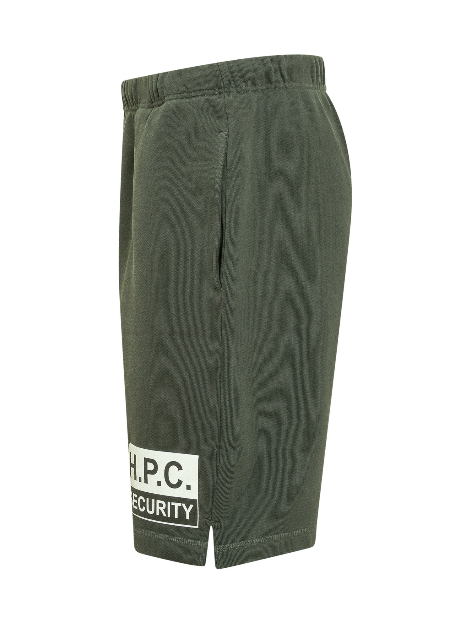Heron Preston Security Cotton Track Shorts In Green