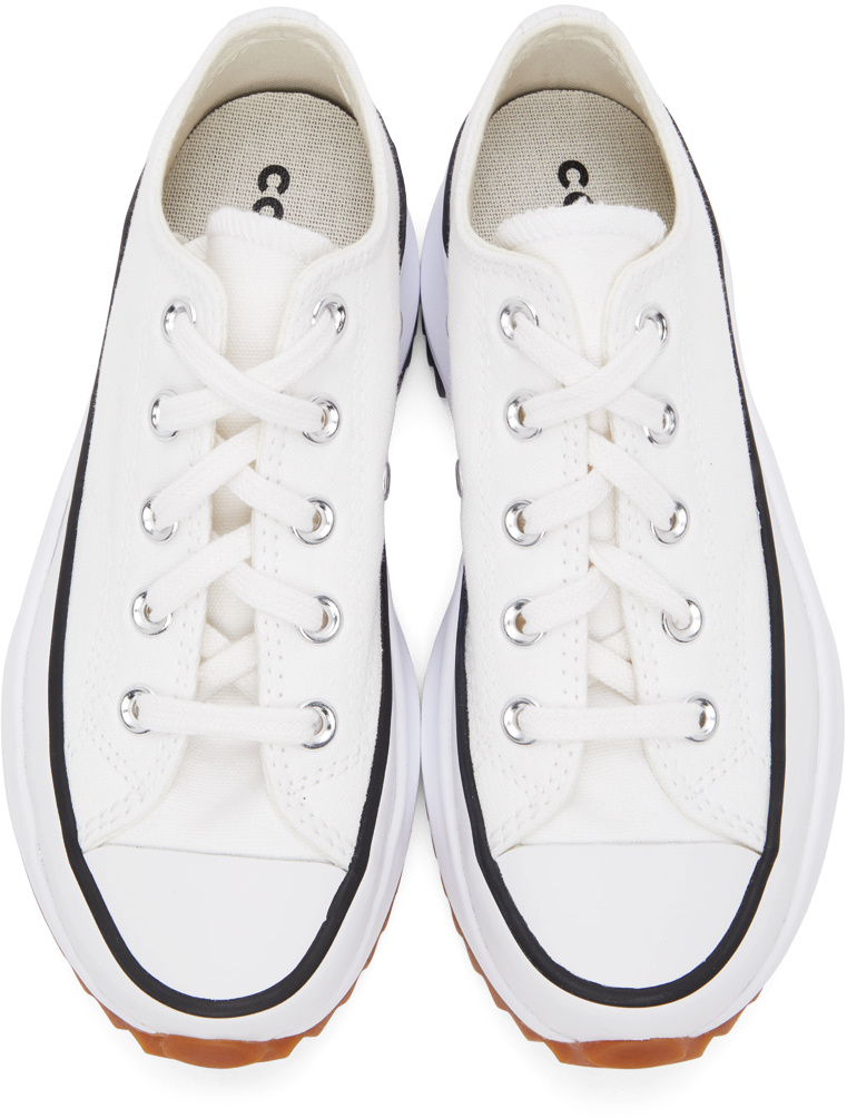 Converse Logo Lace Up Sneakers In White
