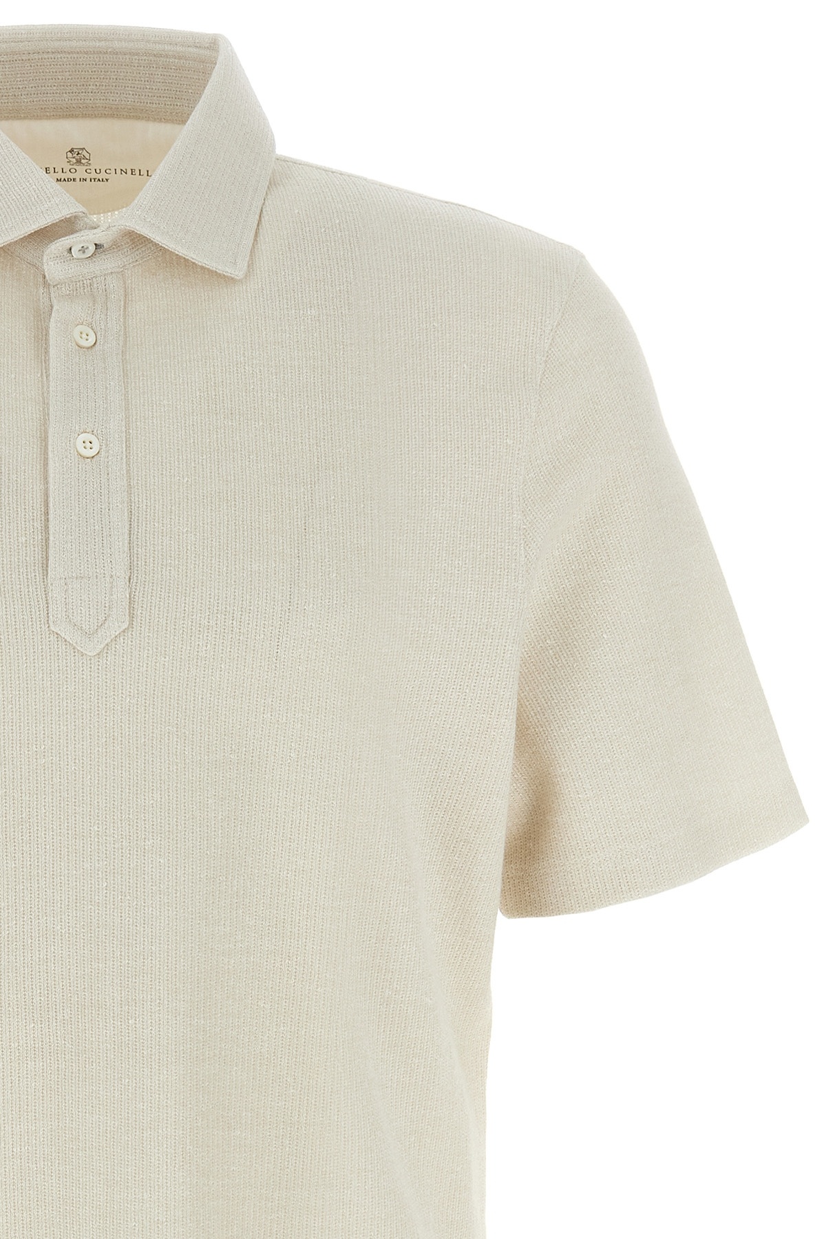 Brunello Cucinelli Cotton Polo Shirt In White