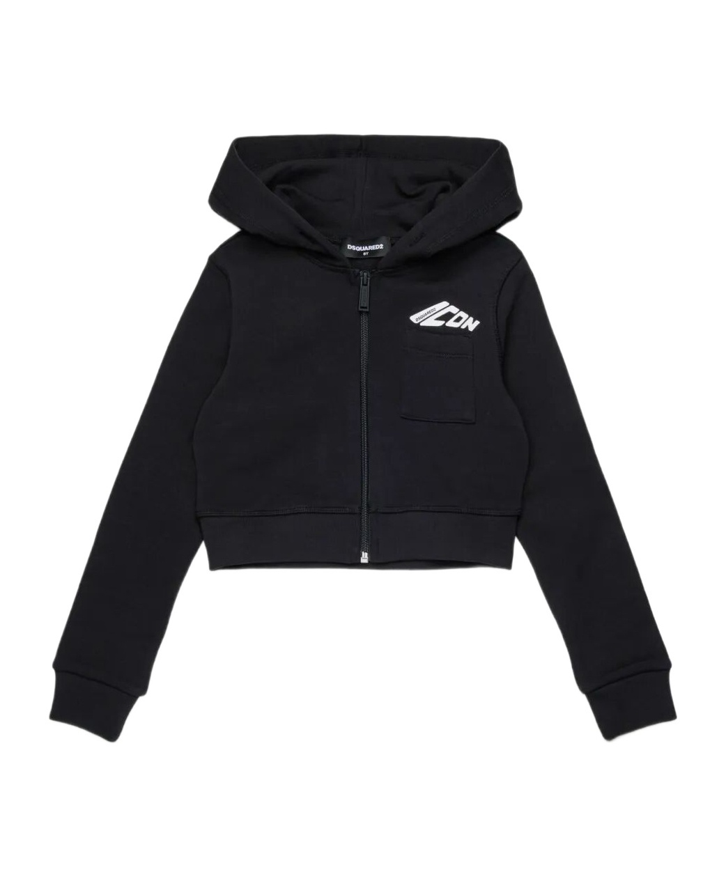 Dsquared2 Zip-up Hoodie In Black