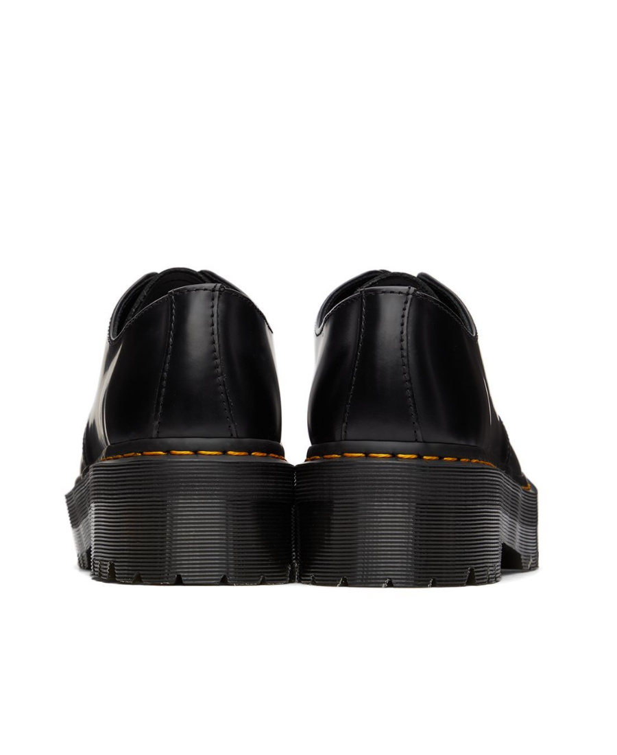 Dr. Martens Herren 1461 Quad Reclaimed Leder Plateaustiefel Schuhe In Black