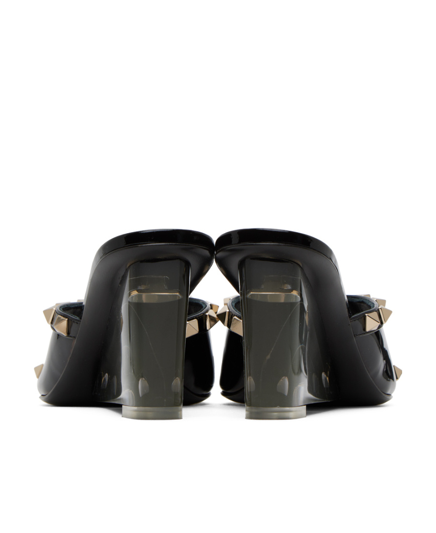 Valentino Open-toed High-heeled Sandals In Black