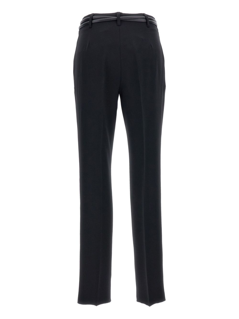 Max Mara Belt Loops Slacks In Black