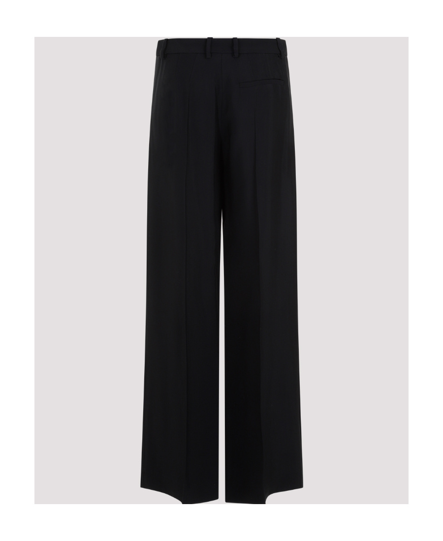 Mugler Wide-leg Cut-out Trousers In Black
