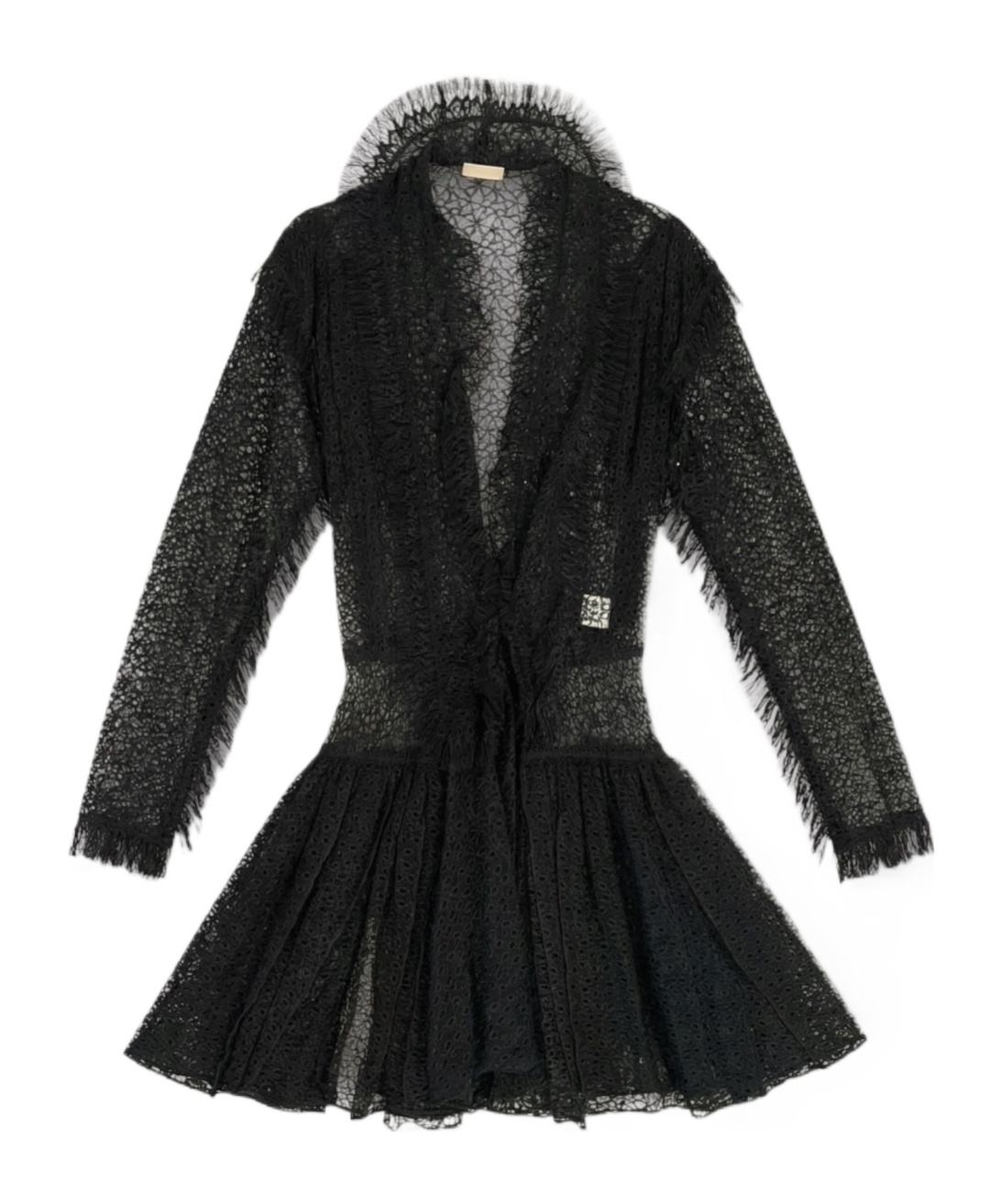 Alaïa Long Sleeve Dress In Black