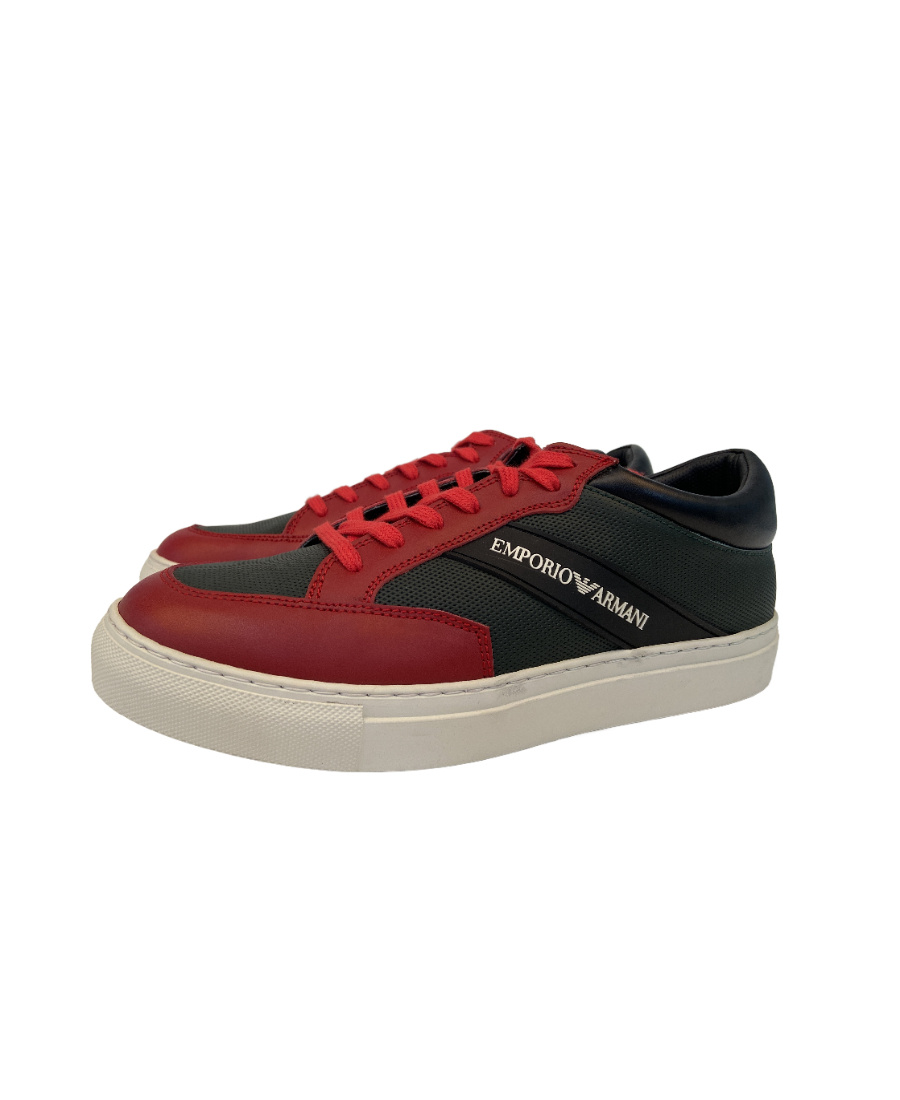 Emporio Armani Logo Casual Sports Shoes In Multicolor