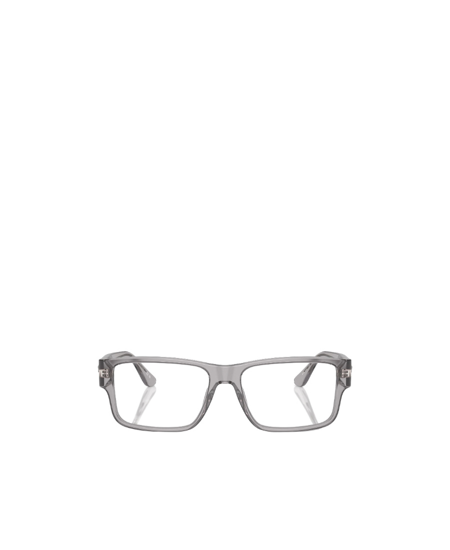 Versace Geometrically Framed Flat Mirror In Gray