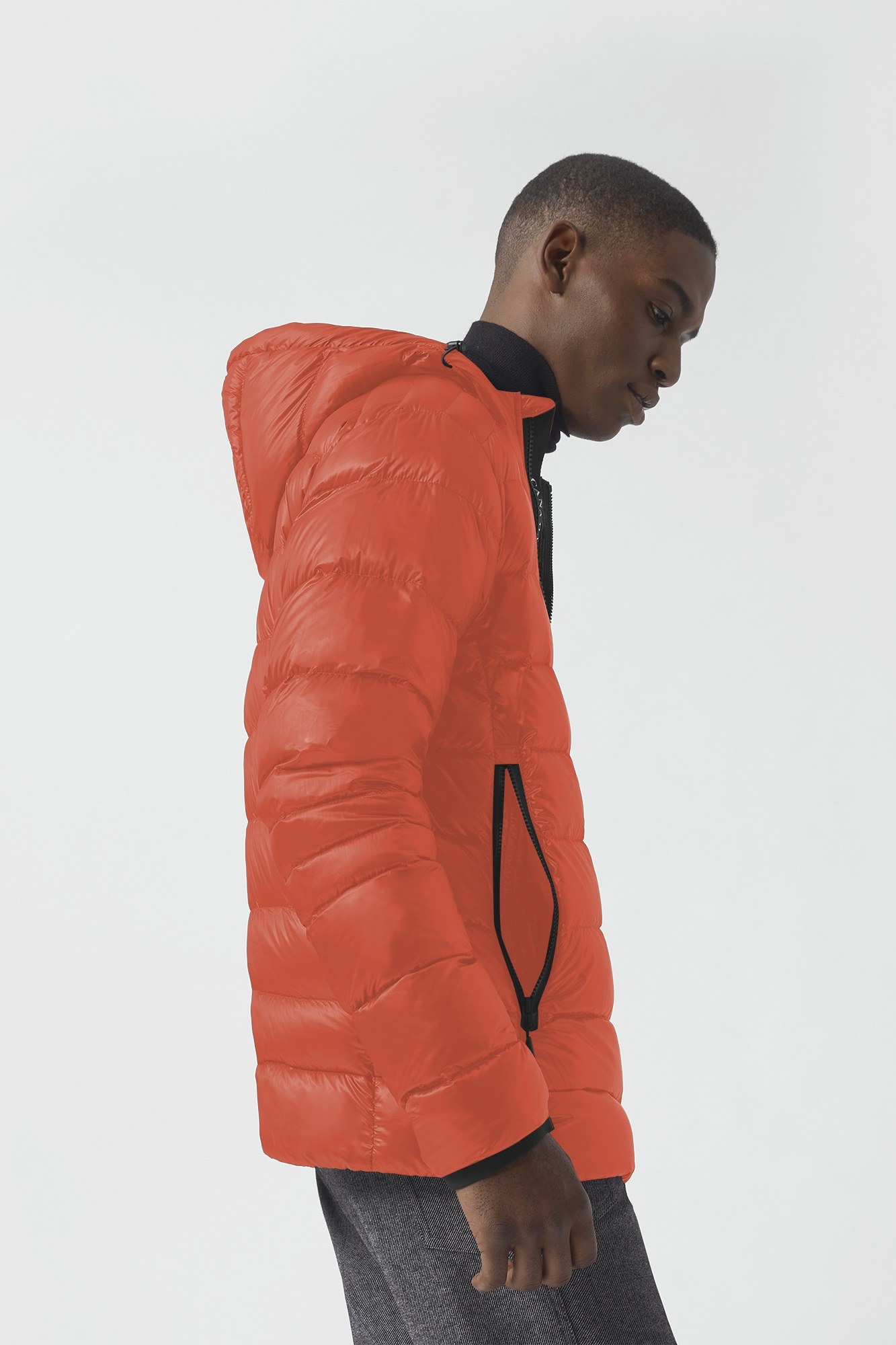 Canada Goose Core Crofton Zip-up Padded Jacket In Red