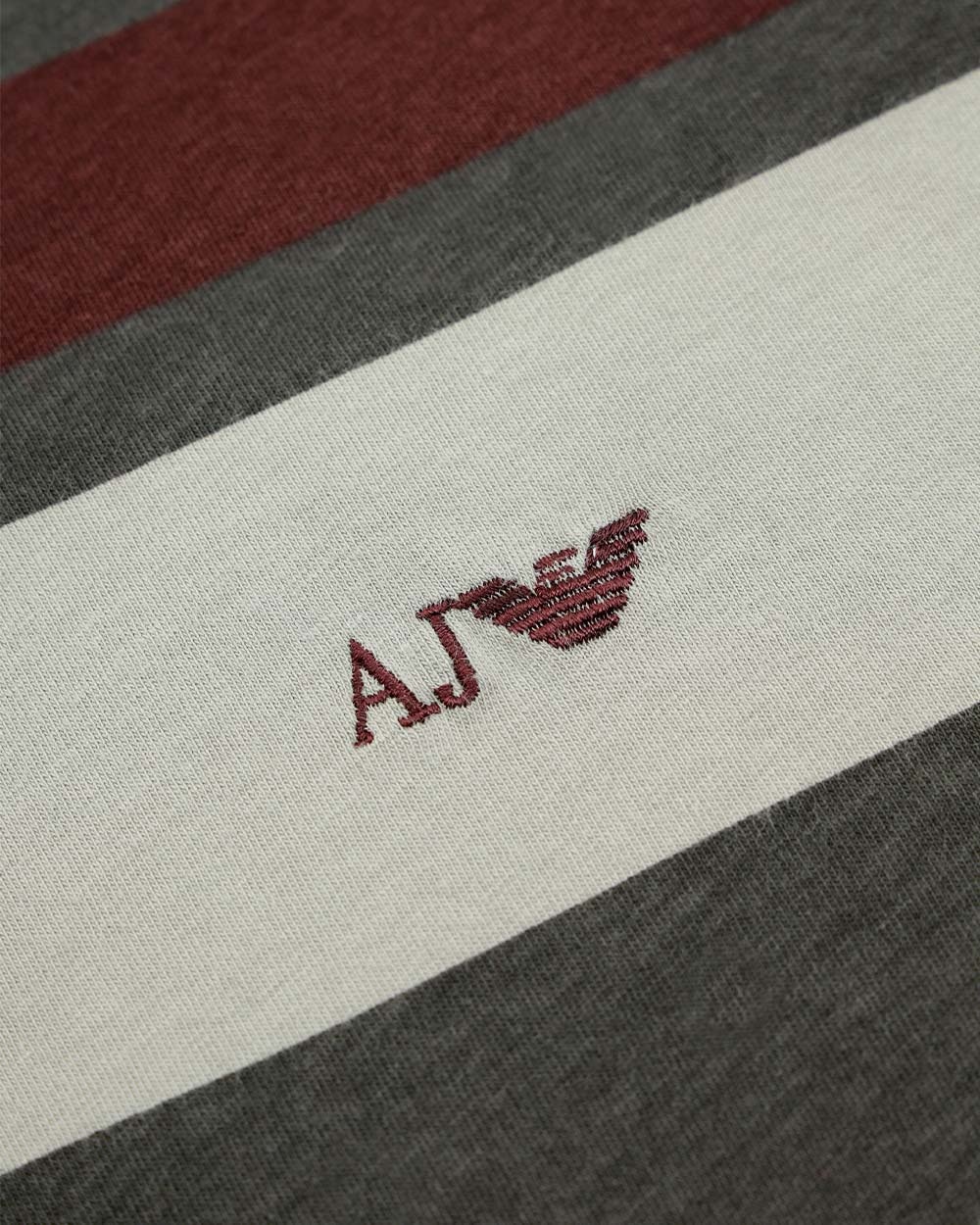 Armani Jeans Round-necked Logo T-shirt In Black