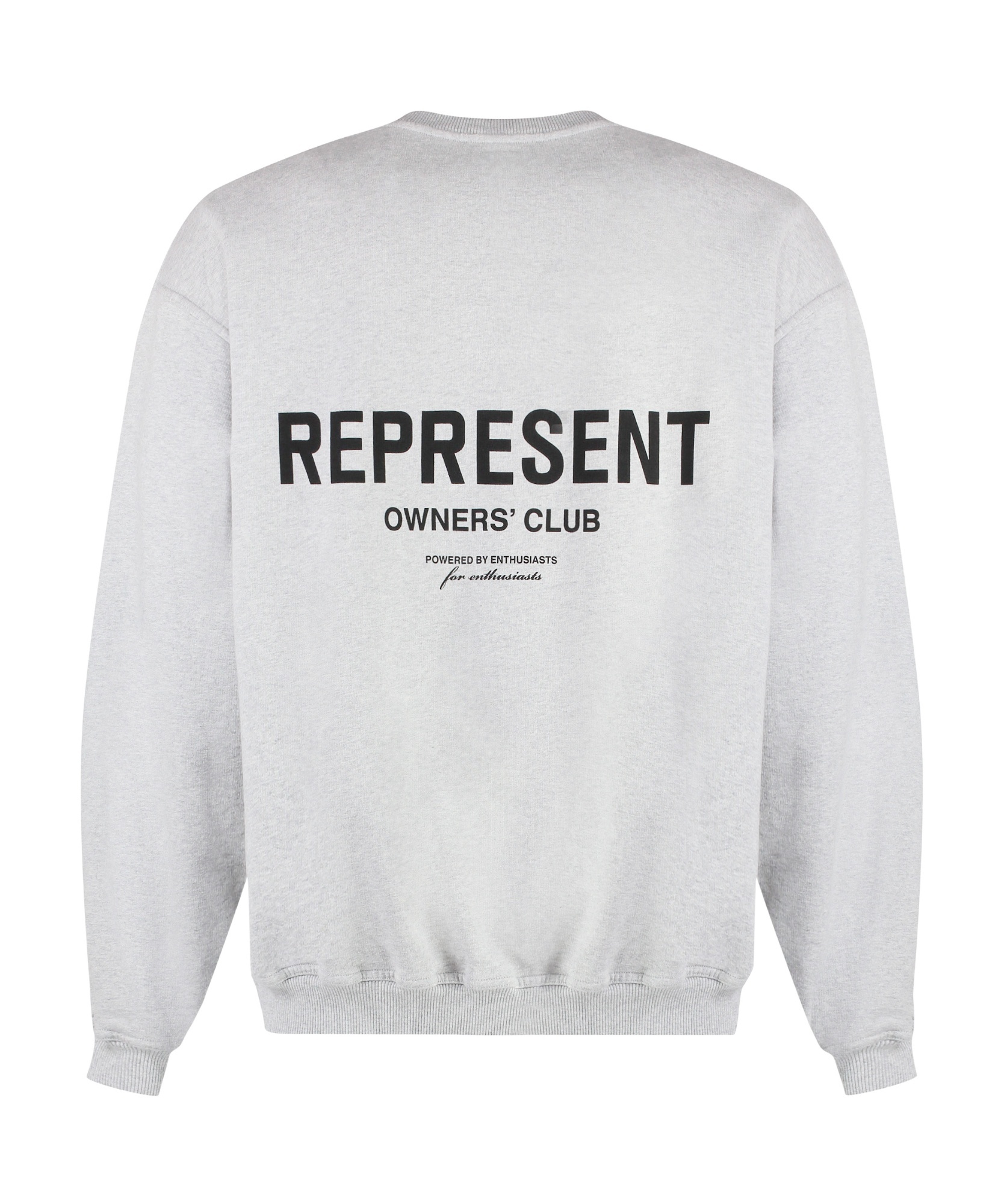 Represent Owners Club Oversize Cotton Sweatshirt In White