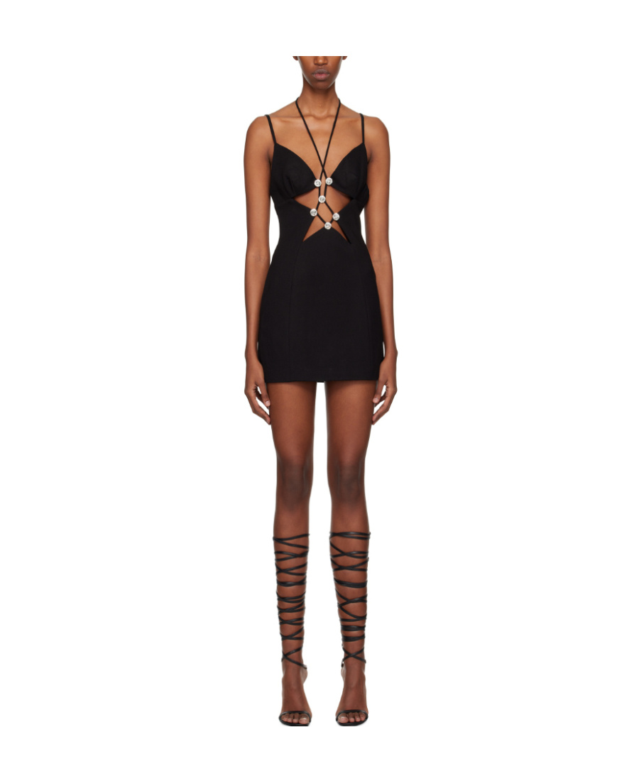 Shop Area Star Cut-out Minidress In Black