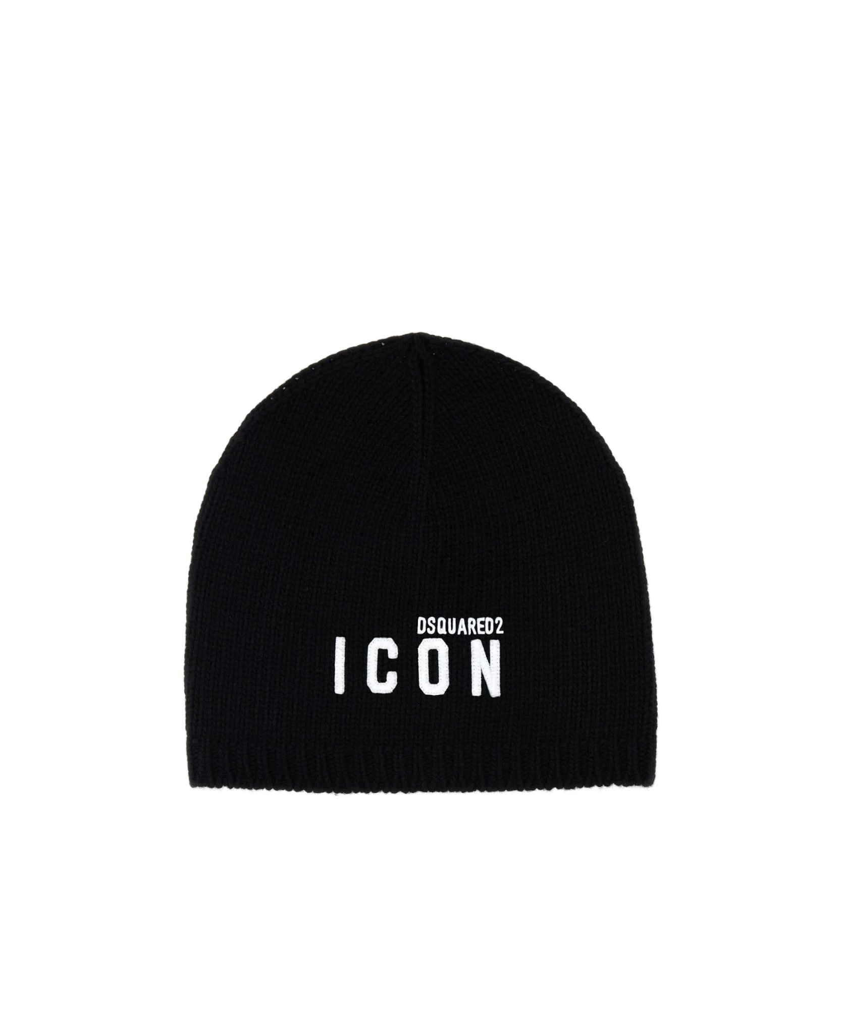 Dsquared2 Dsquared Women Black Wool Blend Beanie Hat In Black