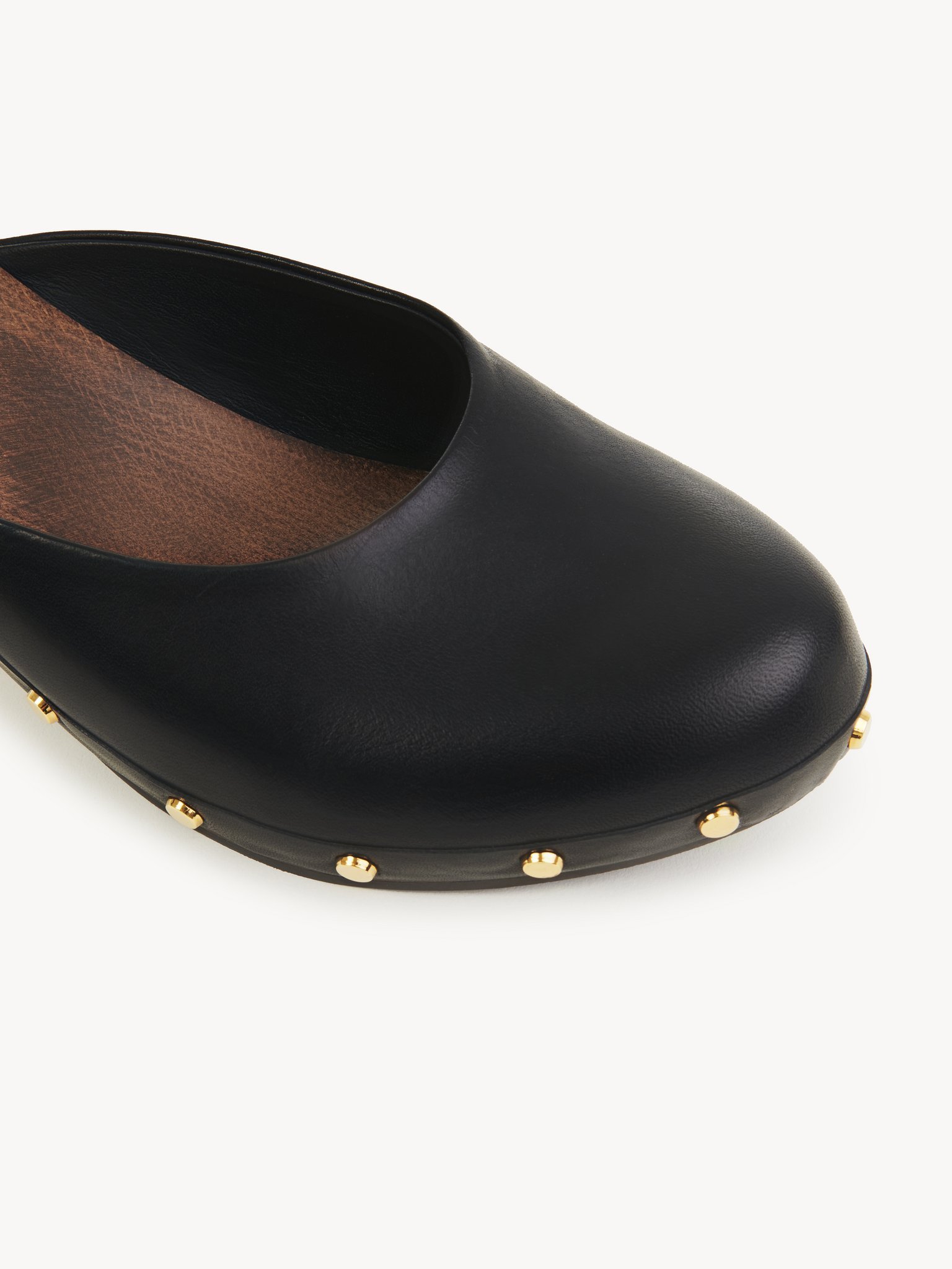 Chloé Judith Kitten Heel Clog In Black