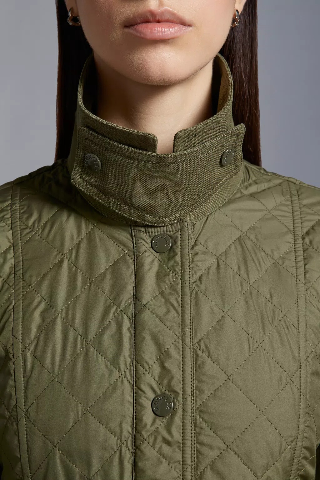 Moncler Galene Padded Jacket In Green