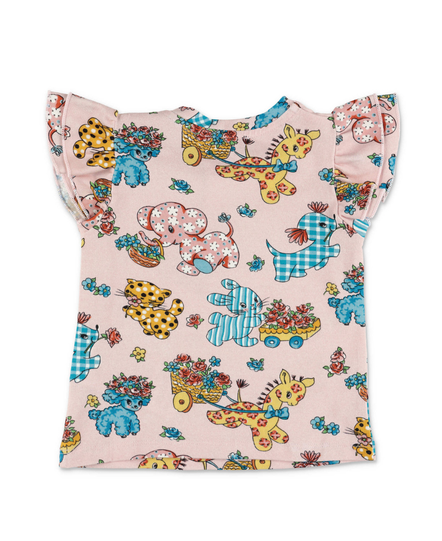 Moschino Printed T-shirt In Nude