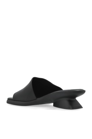 Vic Matie Block Heel Mules In Black