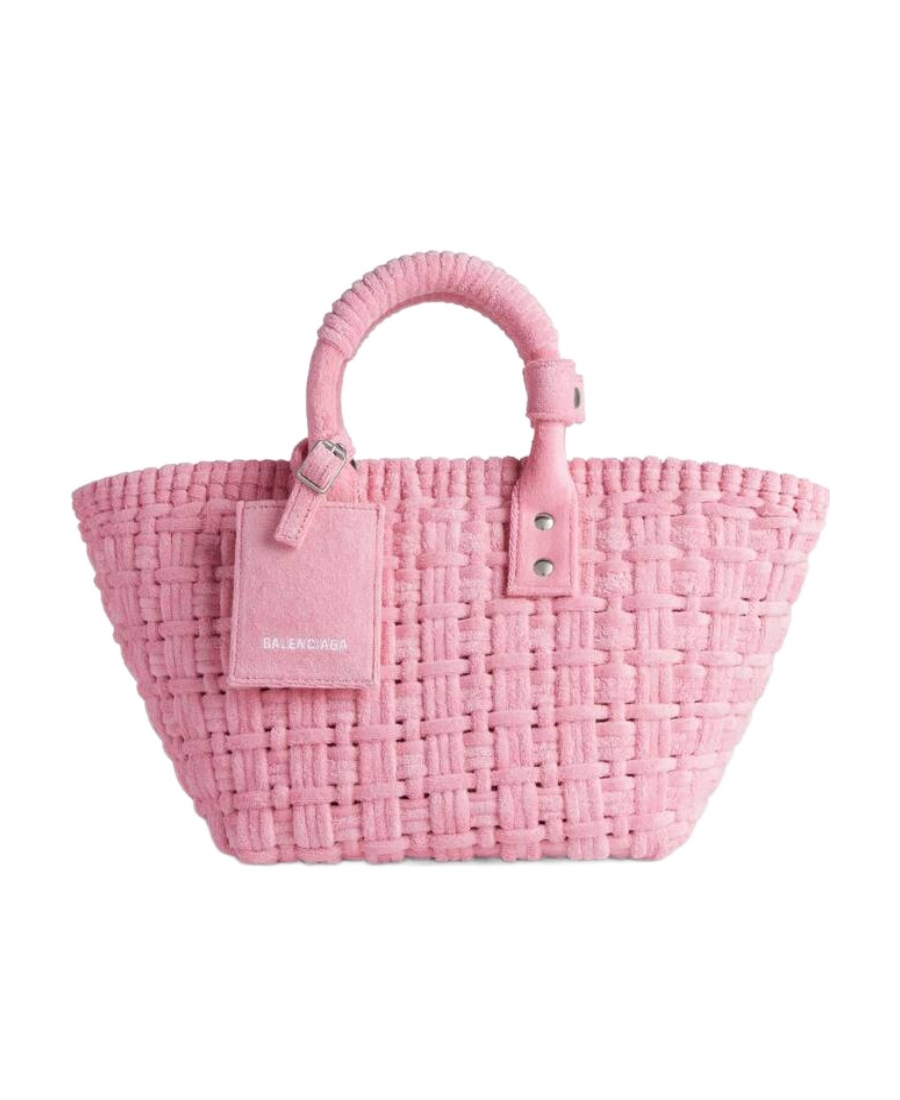Balenciaga Xs Bistro Basket Tote Bag In Pink