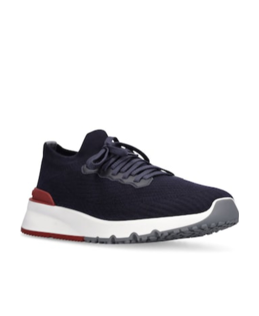 Brunello Cucinelli Sneakers With Mesh Panels In Black