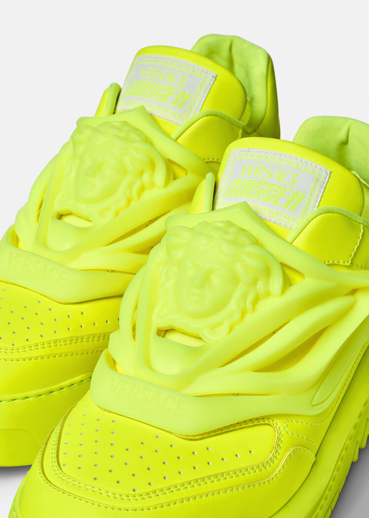 Versace Odissea Low-top Sneakers In Yellow