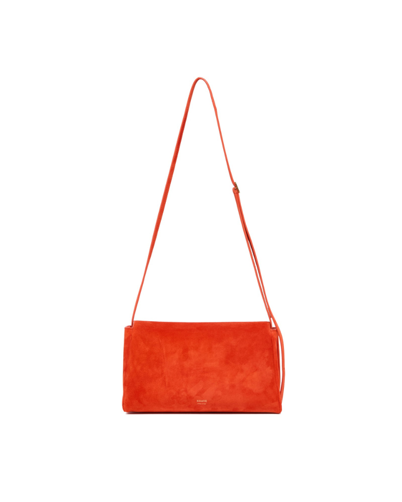 Khaite Audrey Cross Body Bag In Red