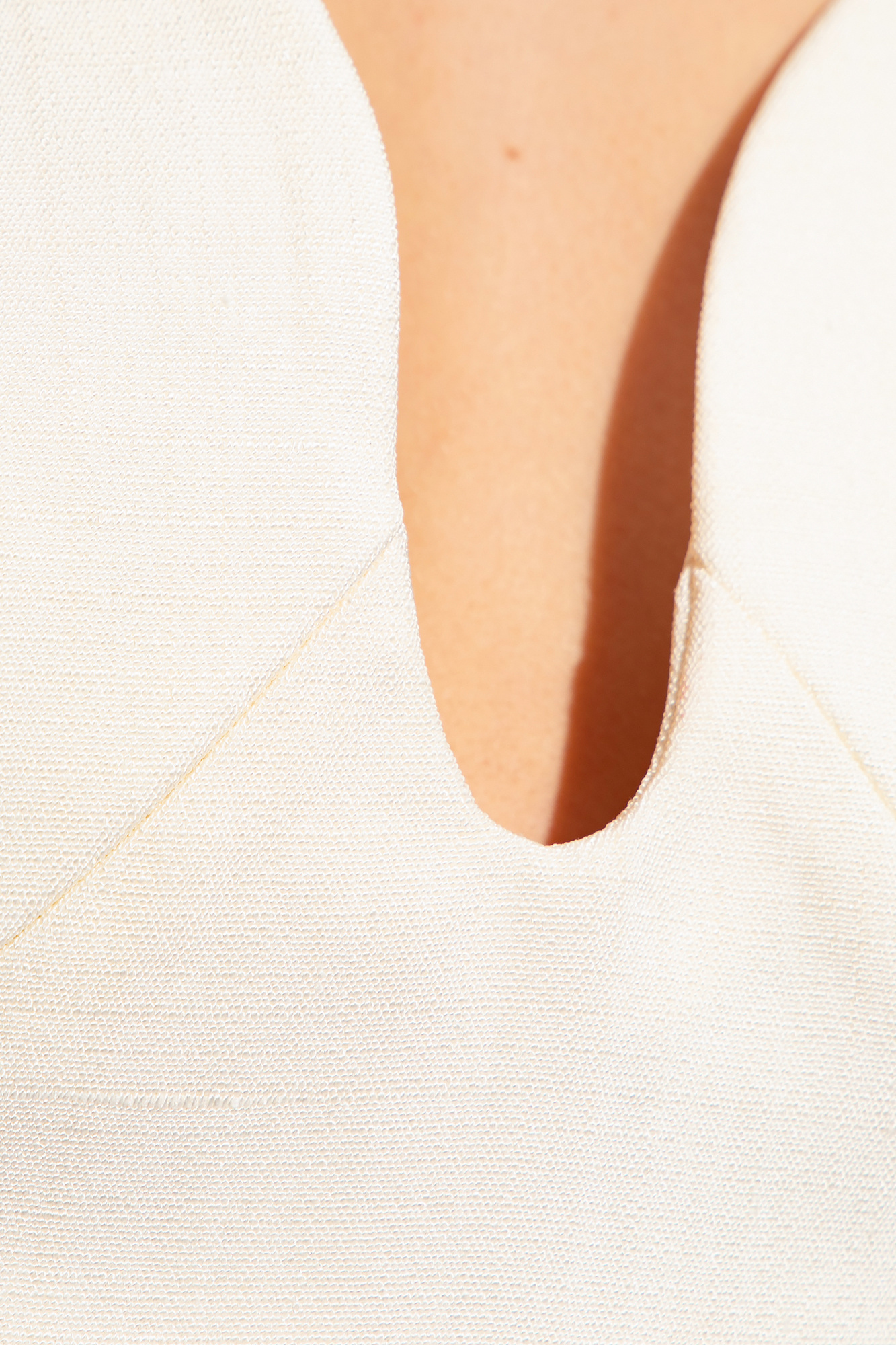 Shop Jil Sander Open-back Sleeveless Crop Top In White