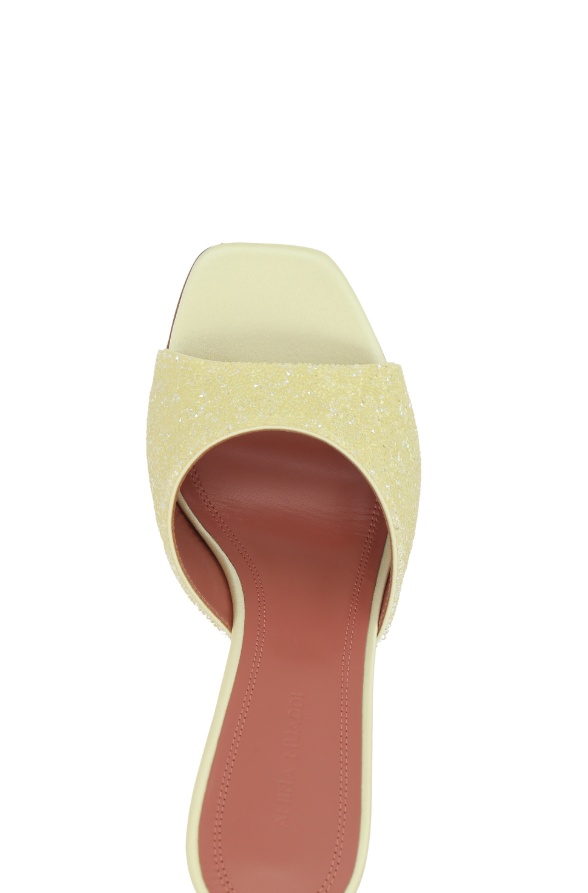 Shop Amina Muaddi Lupita Crystal Satin Sandals