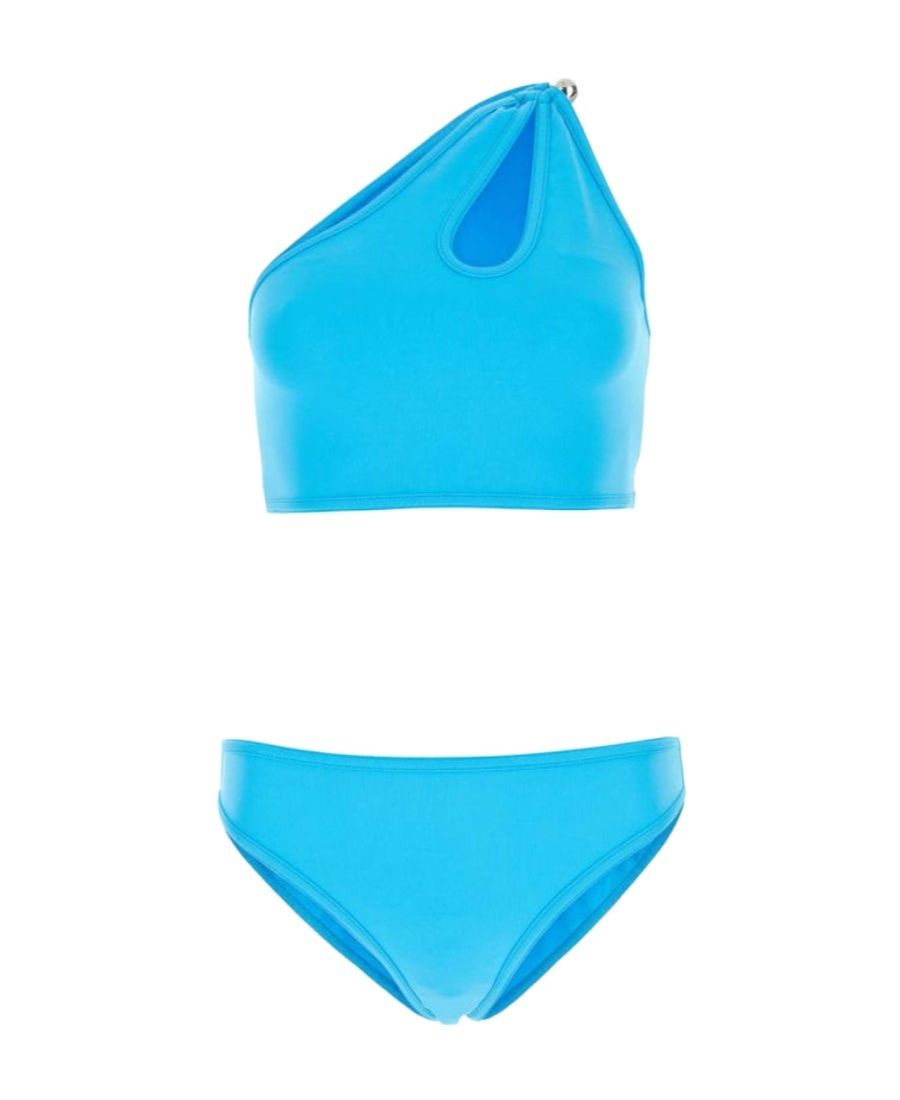 Bottega Veneta Stretch Nylon Bikini Set In Blue