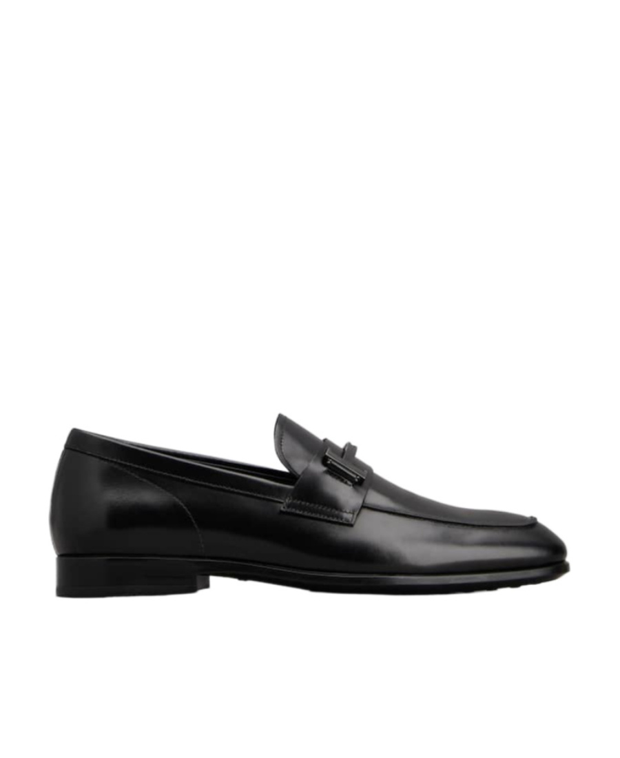 Tod's Loafers In Leather In Black