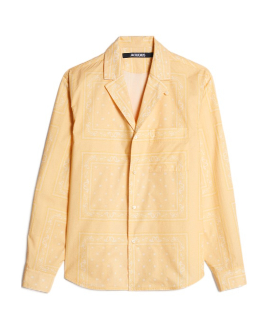 Jacquemus Le Chemise Luis Paisley-print Shirt In Nude