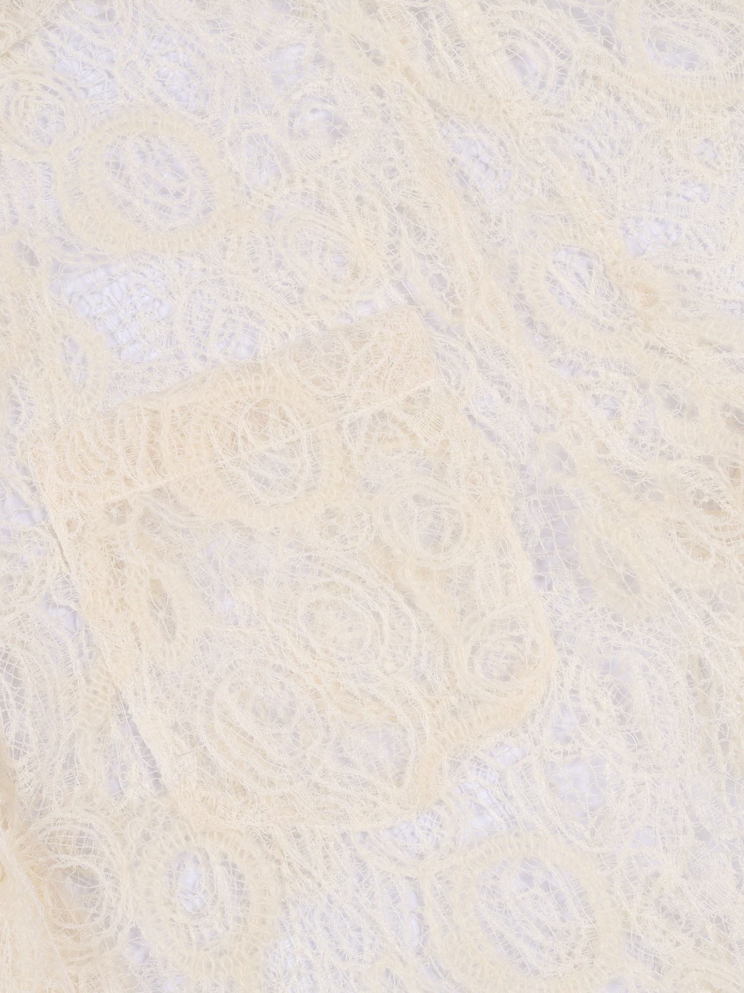 Fabiana Filippi Macrame Lace Oversize Shirt In Neutral