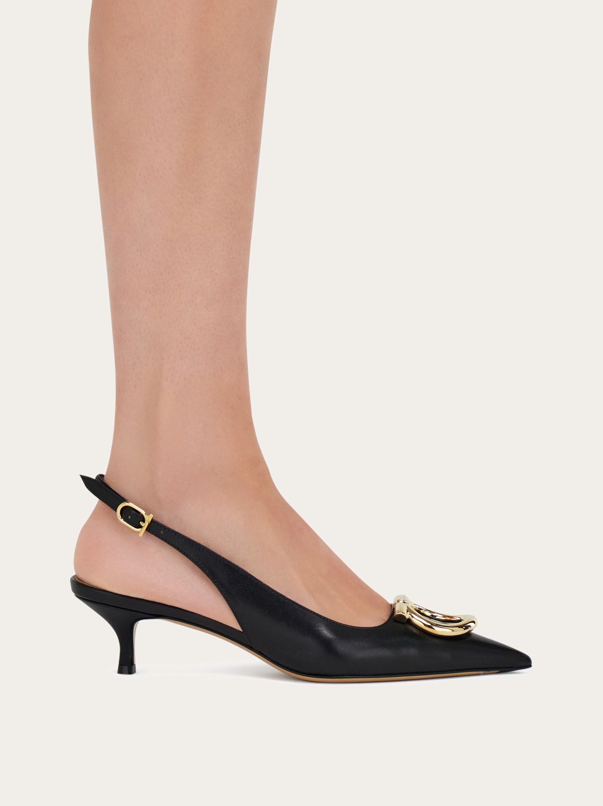 Ferragamo Maxi Gancini Slingback Pump