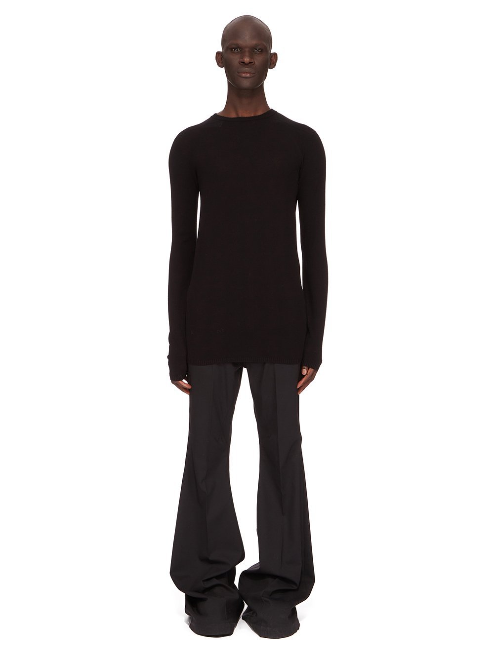 Rick Owens Biker Level Long-sleeve Jumper In Black
