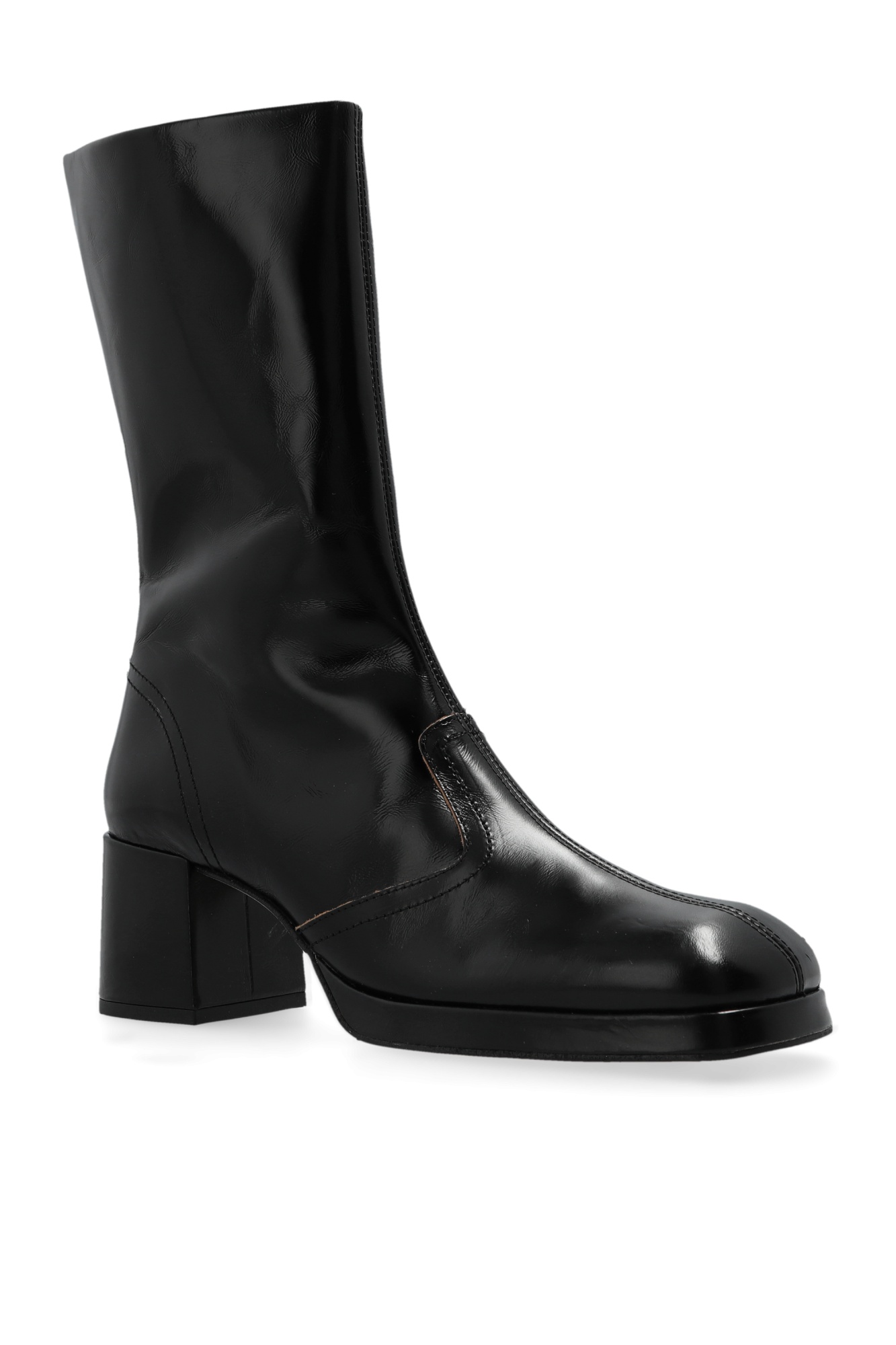 Miista High-heeled Short Boots In Black