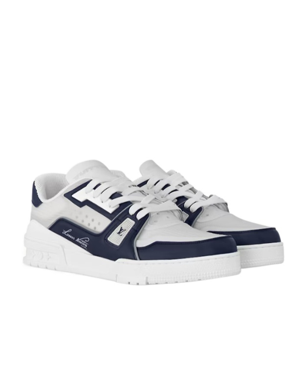 Pre-owned Louis Vuitton Lv Trainer Sneakers In White