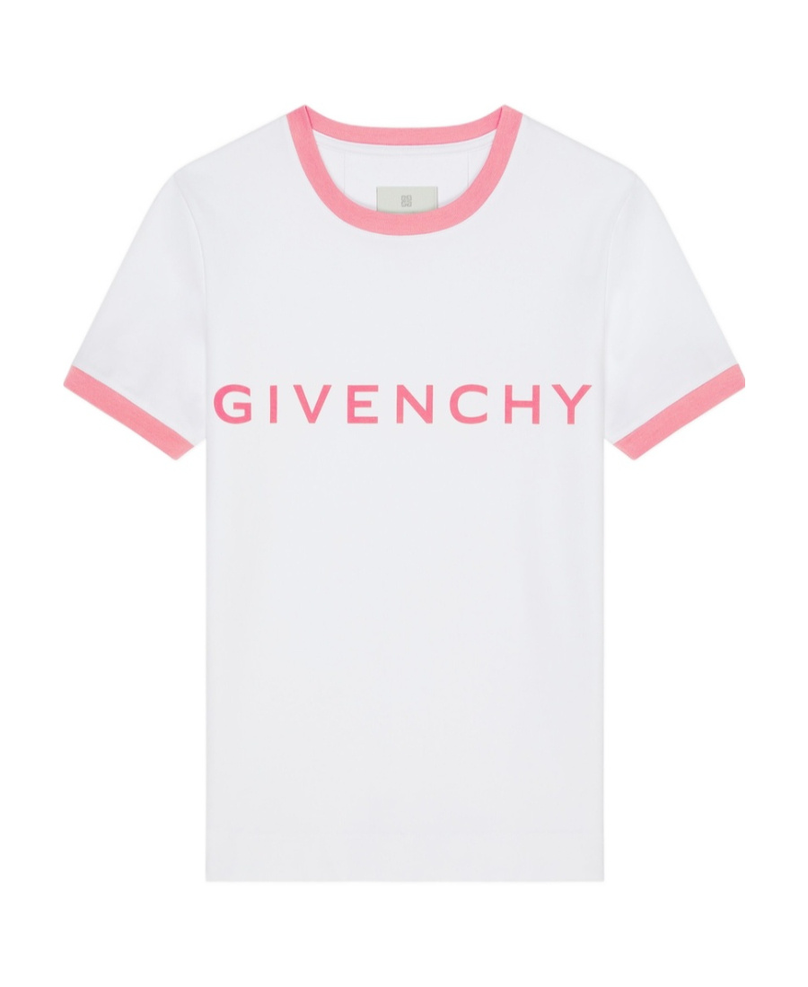 Givenchy Logo-print Round-neck Stretch-cotton T-shirt In White