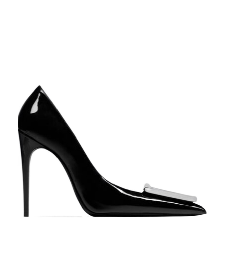 Saint Laurent Avenue 110 Patent Leather Pumps In Black