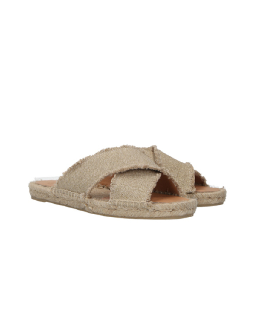 CASTAñER PALMERA FLAT-SOLED STRAW SANDALS