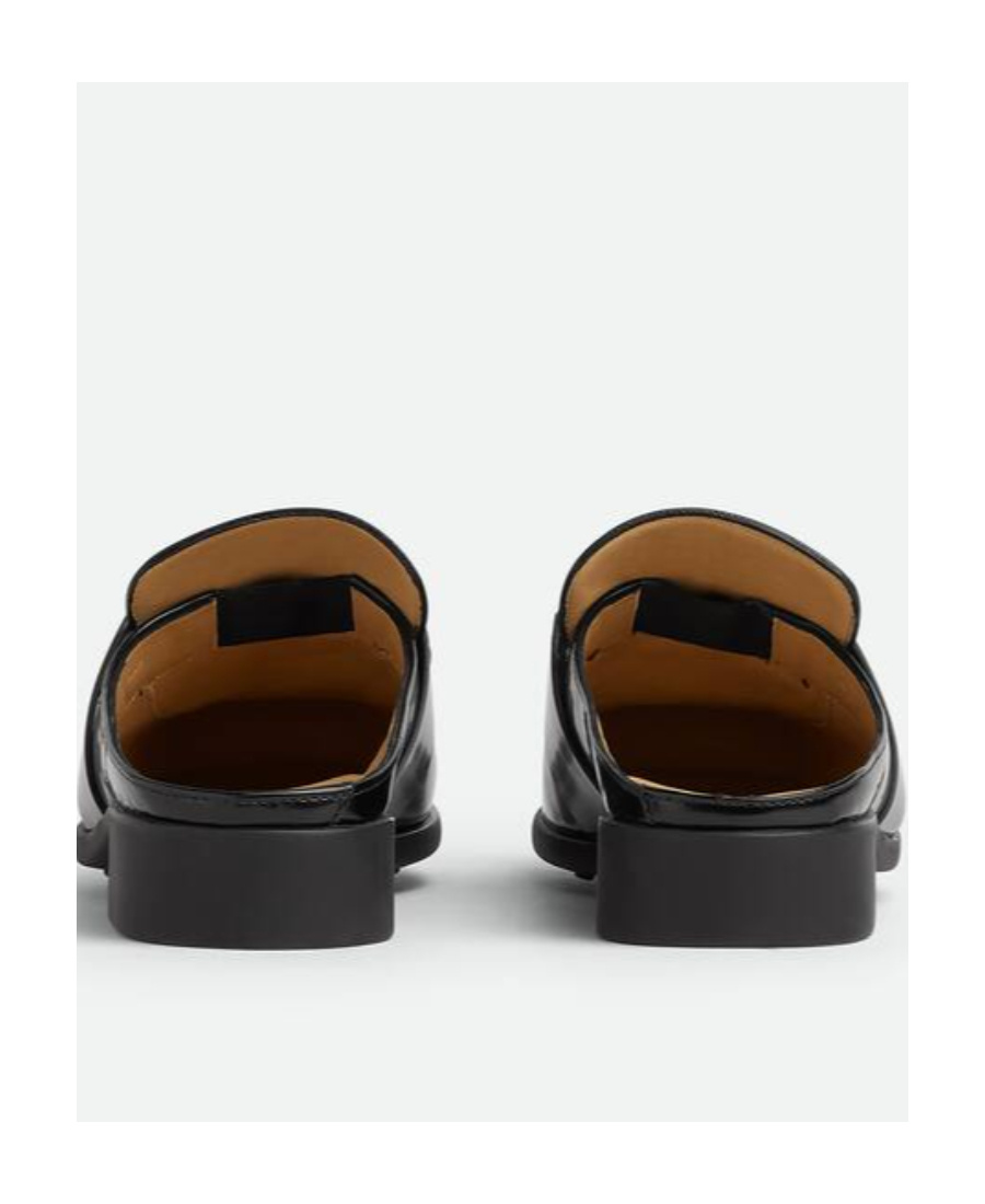 BOTTEGA VENETA OPEN-BACK LEATHER LOAFERS