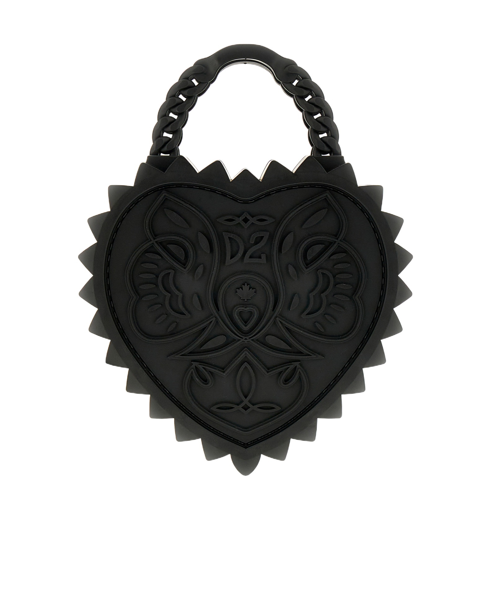 Dsquared2 Open Your Heart Tote Bag In Black