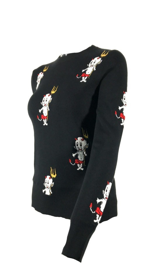 MOSCHINO LOGO LONG-SLEEVED SWEATER