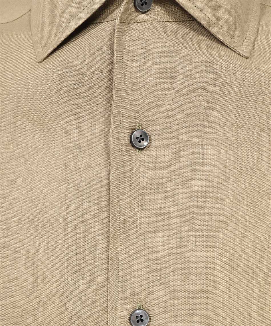 Shop Zegna Long-sleeved Shirt In Nude