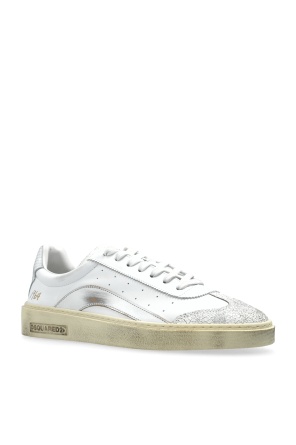 Dsquared2 Lace-up Low-top Sneakers In White