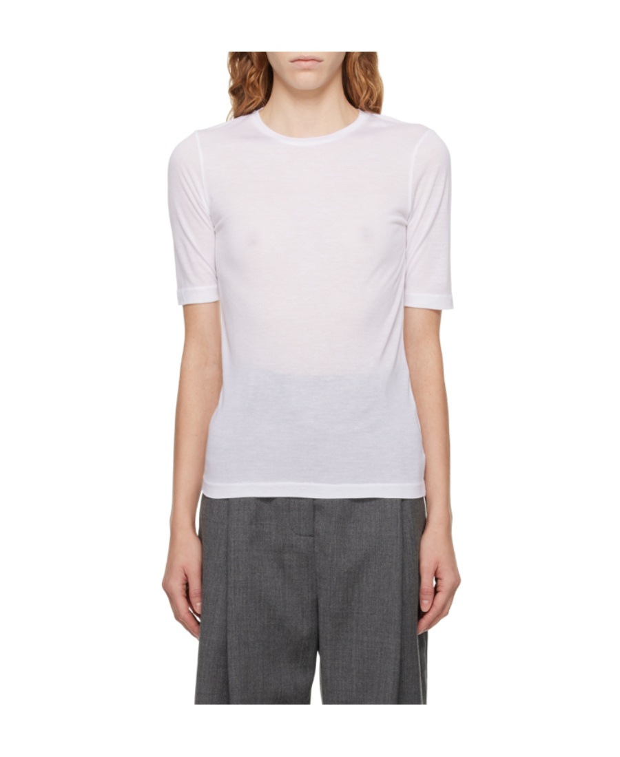 Totême Toteme Classic Rib Tee In White