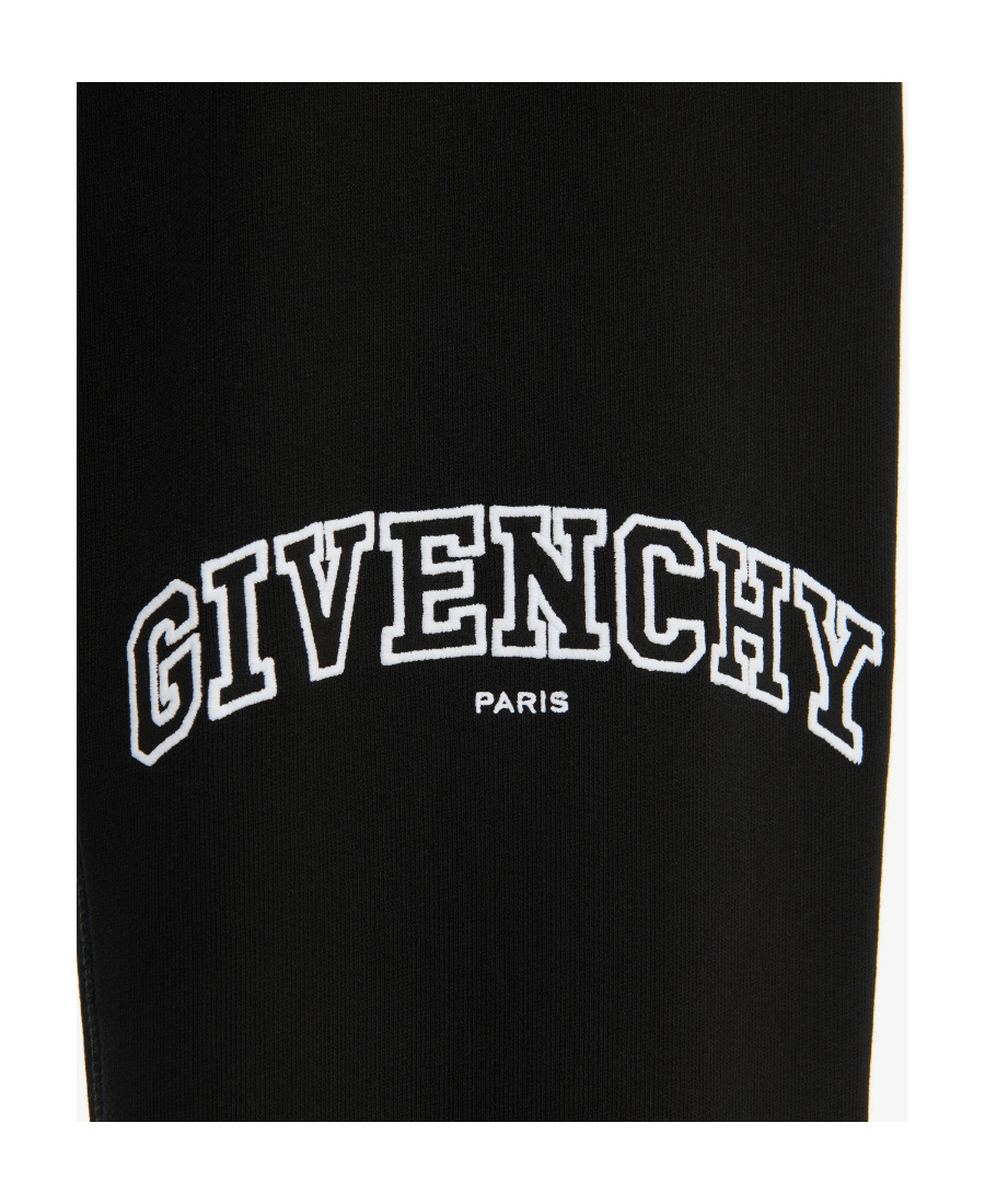 Givenchy Logo-embroidered Tapered Sweatpants In Black