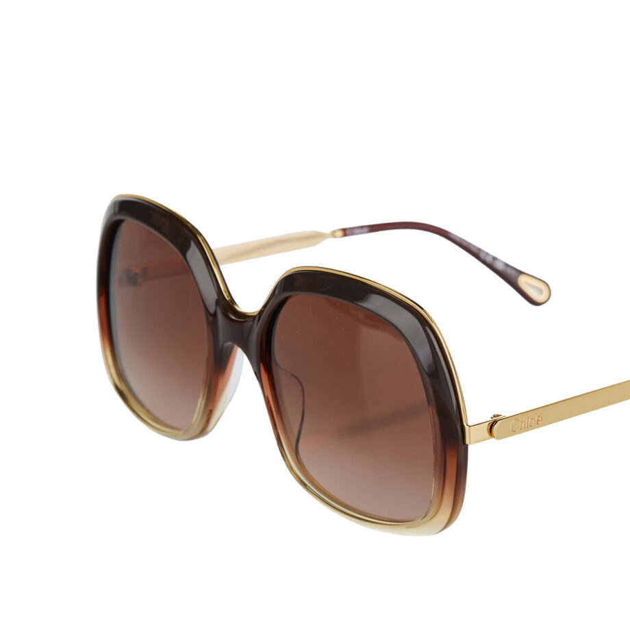Chloé Chloe Brown Acetate Sunglasses In Brown